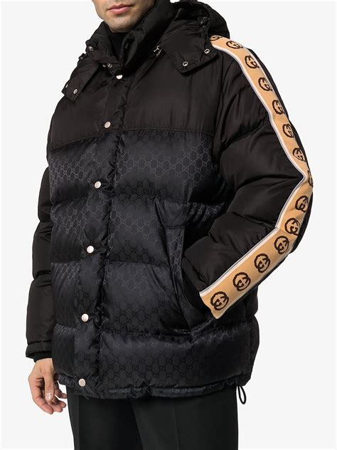 gucci monogram trench coat|gucci black denim jacket.